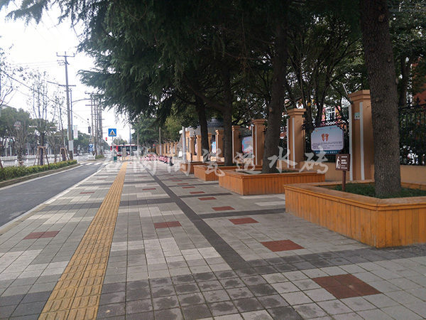 【松江区中山街道道路】陶瓷透水砖项目工程